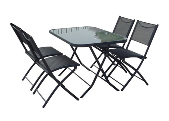Tavolo pieghevole di alluminio del giardino della struttura e sedie inossidabili per l'evento