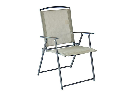 Installazione facile su misura della sedia pieghevole di Textilene del patio di colore e spiegato