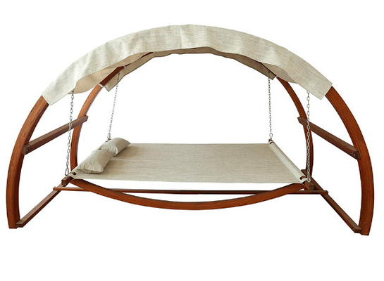 Doppio di legno della tenda del poliestere dell'amaca del giardino di lunghezza all'aperto della mobilia 325cm