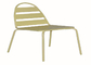 La sedia all'aperto della mobilia del metallo accatastabile del giardino spolverizza rivestito