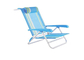 Sedia d'acciaio all'aperto della sabbia della spiaggia dello zaino delle sedie di giardino del Recliner di Textilene
