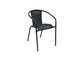 Anti metallo della sedia del rattan del giardino della muffa e sedie di vimini 2.9kg del patio