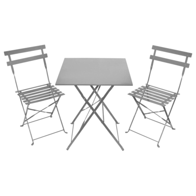 Tavolo e sedie pieghevoli per esterni Patio BSCI 3 pezzi