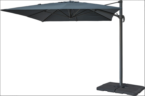 2.7x2.7M Outdoor Hanging Umbrella Mini Roman Parasol With Flexible Ribs
